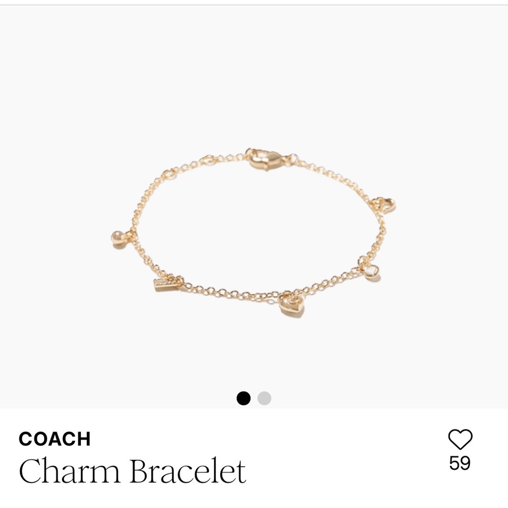 Coach pendant necklace and bracelet set - Picture 7 of 7